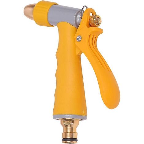 Garden Watering High Pressure Nozzle Sprayer For Car Washing And Yard Care 4Pcs Yellow Ergonomic Handle Multi-Functional Tool (1/5)