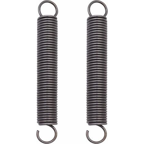 Pezzo di molla di trazione in acciaio, molla di compressione estesa, molle a doppio gancio – 2 x 18 x 150 mm (1/4)