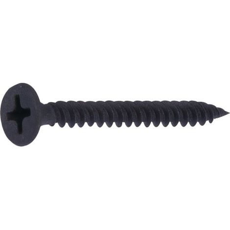 Vis plaque de plâtre - Fixpro - Tête trompette - PH - Acier phosphaté noir - 3,9 x 35 mm - Boîte de 500
