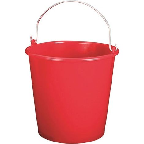 ALUMINIUM ET PLASTIQ SECCHIO MÉNAGE 10L GRADUATO ROSSO