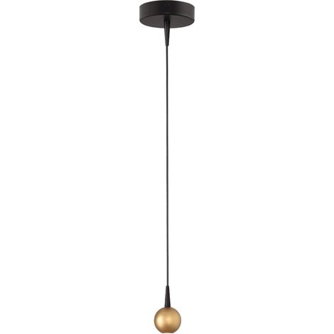 Lampe suspendue Talana noir avec or Ø 6cm - 2410-05-02 (1/3)