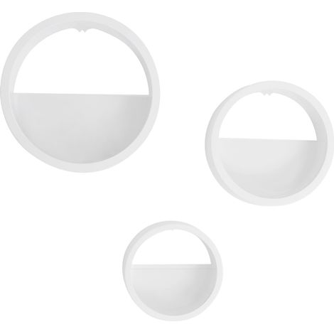 Lot de 3 vases muraux à suspendre, montage mural, fixation murale, jardinières décoratives, supports muraux pour fleurs, plantes succulentes (blanc, transparent)