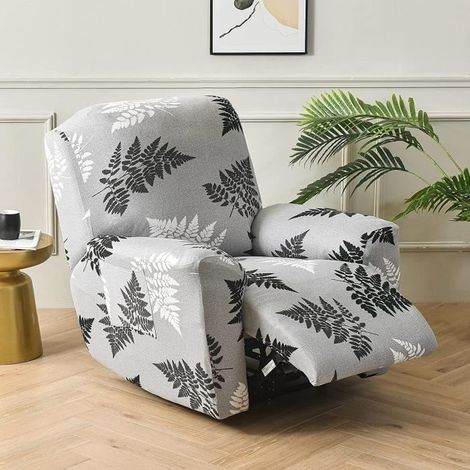Housse de Fauteuil Relax 1 Places , WOVTE Housse De Fauteuil Inclinable à imprimé Housse De Canapé Chaise Inclinable, M (1/4)