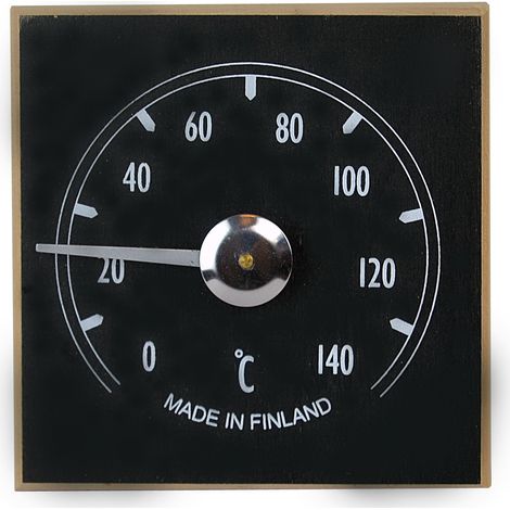 Nikkarien Sauna Thermometer wärmebehandeltes Holz dunkle Erle 418