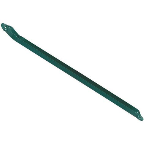Saette a u in ferro plastificato per pali da recinzione - cm.200h. sezione mm.25x12