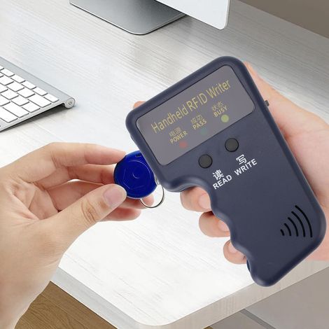 Tragbarer RFID-Kartenduplikator für AWID 125-kHz-Kopierer, Lesegeräte und Schreibgeräte für Zutrittskontrollsysteme, ABS, 69 g, mit Akku (1/5)