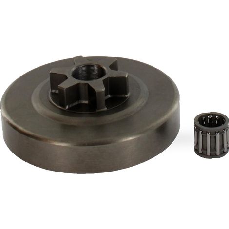 Pignon Etoile 3/8 Lp 6 Dents - Kit Pignon Démarrage Avec Roulement - Pour Tronçonneuse - Adaptable Modèles STIHL 020T, 200T, MS192T, MS200, MS200T (1/5)