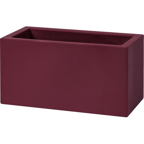 Fioriera rettangolare SCHIO CASSA MAXI 80X40 H40 - BURGUNDY - TERAPLAST (1/2)