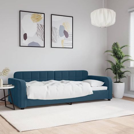 Tagesbett Blau 80x200 cm Samt (1/5)