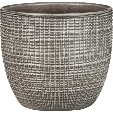 Scheurich Übertopf Serie 866 Ø 22 x 19,3 cm hellgrau Blumentöpfe & Übertöpfe