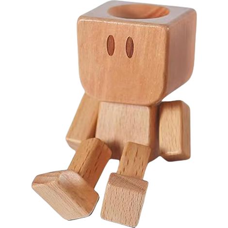 Accessoires de voiture Figurines en bois Fait à la main pour tableau de bord - Accessoires d'intérieur de véhicule pour berline camion pick-up (1/5)
