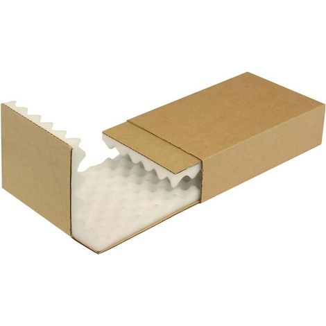Noppenschaumverpackung Maße 260x158x63mm Schaumhöhe 25mm braun TRANSPAK (1/4)
