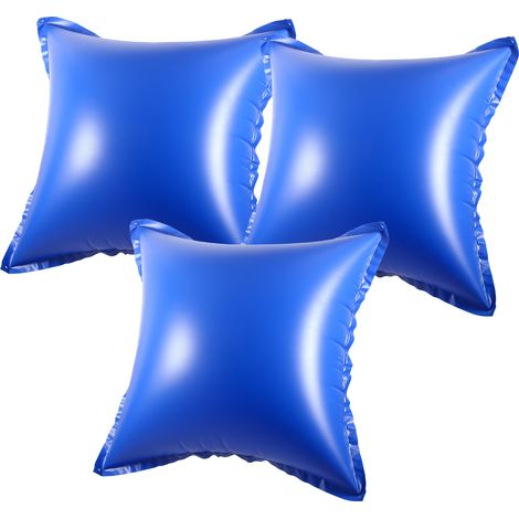 TolleTour Coussin de piscine hivernal gonflable 120x120cm carré  Résistant au gel jusqu'à -25°C  Matériau PVC  3 pièces (1/5)