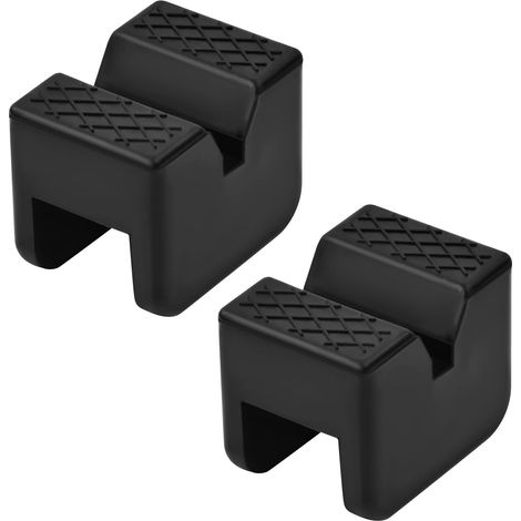 2 Pièces Jack Pad en Caoutchouc, Bloc Adaptateur de Levage de Voiture, Cric Rail Cadre Caoutchouc Protecteur, Support Jack Pad Adapter Universel pour Support de Cric Chariot et Plate-Forme (1/5)