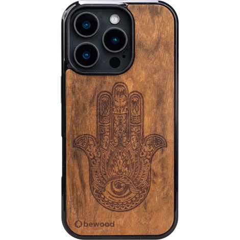 Custodia in legno Bewood per iPhone 16 Pro HAMSA IMBUIA (1/5)