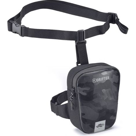 Sacoche de cuisse Kappa K'Drifter 1,5 L (H 17 cm x L 13 cm x P 6,5 cm) noire (1/2)
