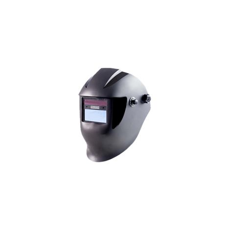 Cappuccio da saldatore automatico con design in vetro policarbonato trasparente interno campo visivo dimensioni vetro 94 x 45 mm