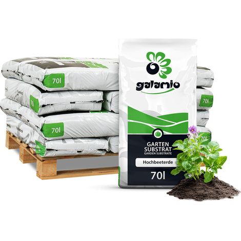 Galamio Hochbeeterde 70l x 12 Sack 840l 12er