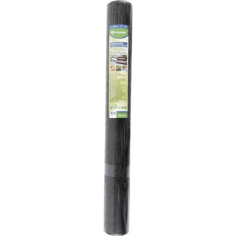 floraworld Unkrautvlies 1x25m 90g/qm dunkelgrau, Rolle (1/4)