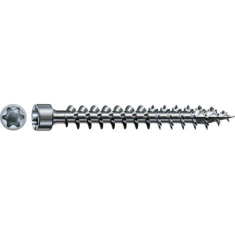 Spax Vis bois Tête cylindrique TC TORX T40 8X220 Filetage total 4CUT WIROX-1 pièce