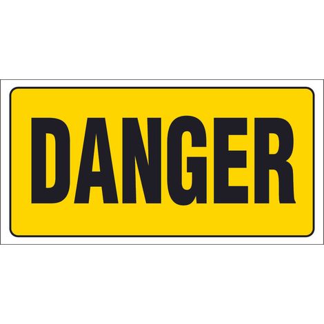 Panneau Danger - Rigide 960x480mm - 4000138