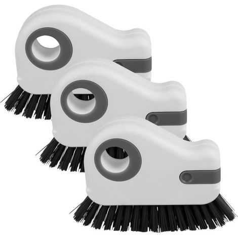 Brosses de nettoyage de rainures de fenêtre et de rainures à poils durs pour rail de porte coulissante, fente de cadre de fenêtre (1/4)