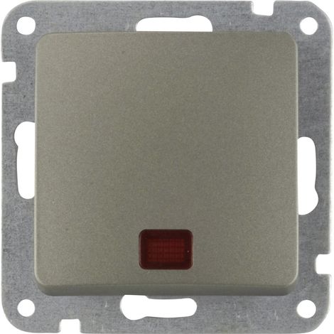 Unitec TAE-Abdeckung Monaco S204 platin Rahmen Blende (1/2)