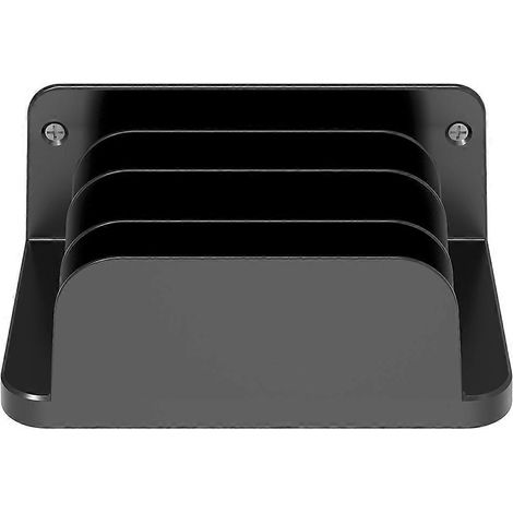 Support mural universel pour téléphone et tablettes (compatible avec plusieurs appareils) - Idéal pour regarder des séries et apprendre - Noir (1/5)