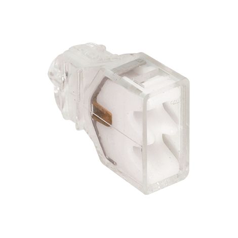 Bornes de connexion rapide pour fil électrique FastLock - Gros conditionnement Blanc - 2 entrées - lot de 2500pces