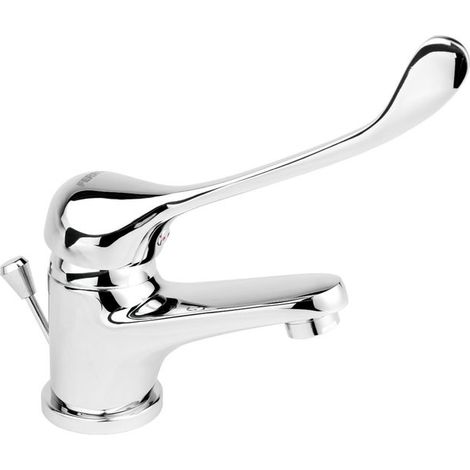 Rubinetto per lavabo a pavimento Vasto Medico, con tappo automatico, in plastica cromata (1/2)