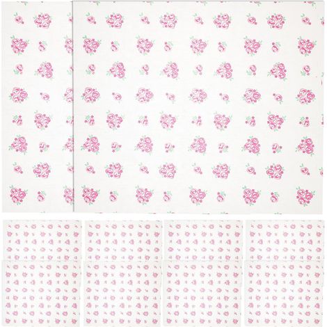 Papier sulfurisé antiadhésif 50 feuilles motif roses papier
