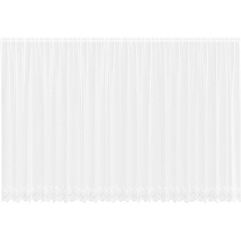 Maison Exclusive - Cortina de Encaje con cortinas Floral 245 x 60