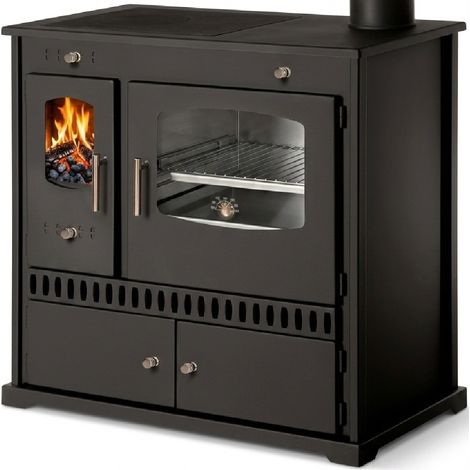Prometey LTD Holzherd P ECO INOX Mit Edelstahlbackfach Rechte Version (1/5)