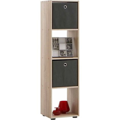 Étagère 4 Niveaux Design "Gaman" 140cm Chêne (1/4)