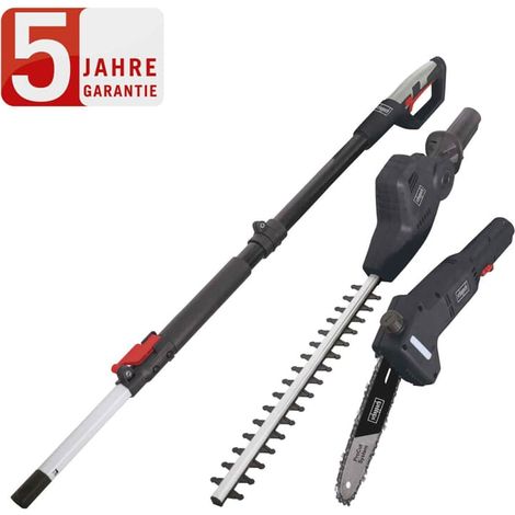 Scheppach Elektro Teleskop Heckenschere & Hochentaster TPX710 Mini Kettensäge