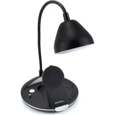 Andowl - Lampada Pieghevole Da Scrivania Luce A Led 5 In 1 Con Base Ricarica Wireless Q-cd506 - (1/5)