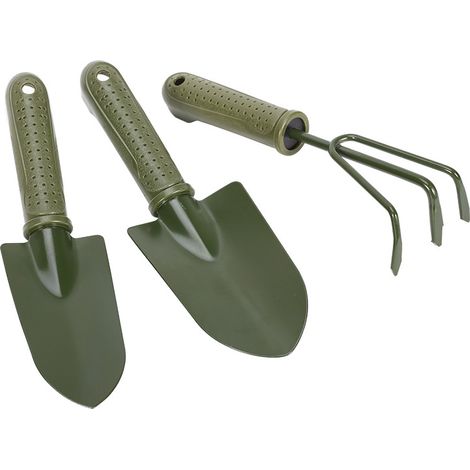 Ensemble d'outils de jardinage 3 en 1 : outils pour planter, transplanter et tailler les plantes en fer forgé outils de jardinage (1/5)