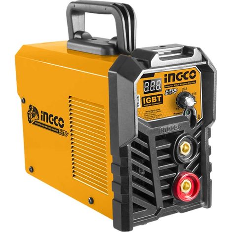 Saldatrice Inverter 160 INGCO MMA 10-160AH portatile + kit accessori e spazzola (1/4)
