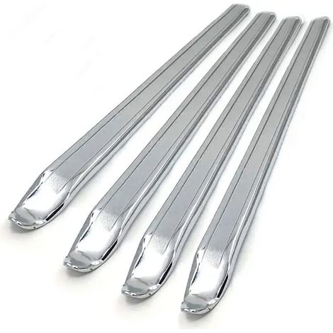 4-teiliges manuelles Reifenmontierset, 30 cm Motorrad-/Auto-Reifenmontiergerät aus Manganstahl, Reparaturwerkzeug, Reifenmontierhebel für Fahrrad, Auto und Motorrad (Silber) (1/5)