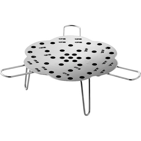 Pièces Panier Vapeur INOX Pliable,Grille de Cuisson,Grille Circulaire de Pâtisserie,pour Utilisation à l'intérieur, à l'extérieur, en Camping, Lors de Pique-niques (1/5)