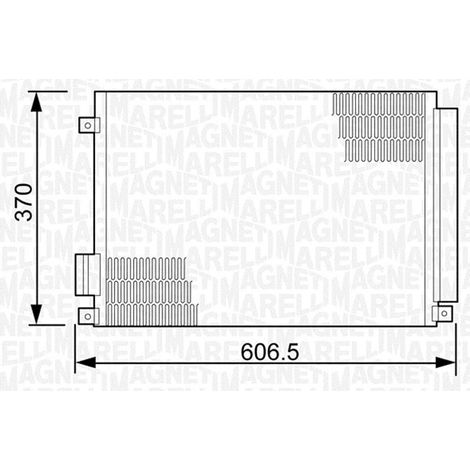 Condenseur, climatisation Magneti Marelli 350203497000 FIAT 1551184 1780092