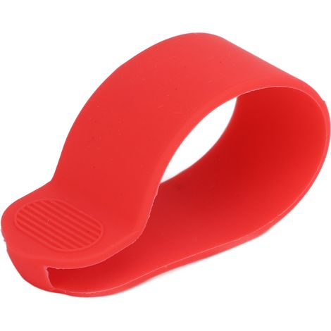 Cover protettiva per la ghiera di controllo sul manubrio dello scooter Xiaomi M365, custodia in silicone rossa. (1/5)