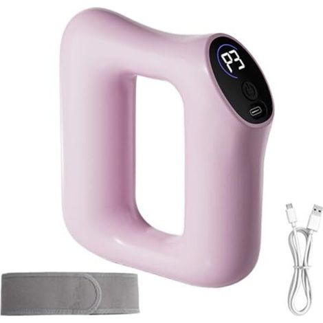 Anillo fascial eléctrico para todo el cuerpo, masajeador ergonómico con calor para la relajación muscular, masajeador fascial ligero para todo el cuerpo para atletas, mujeres, etc., color rosa. (1/5)
