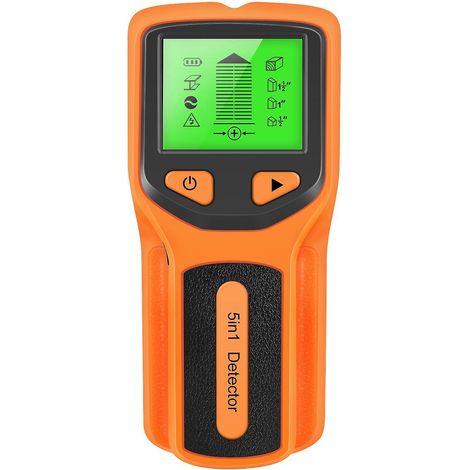 HW430 5-in-1 Balkensuchgerät, Wandscanner, digitaler Hand-Multifunktions-Wanddetektor, Li-Orange