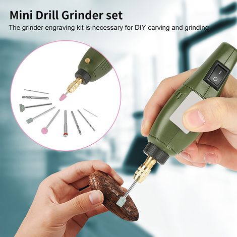 Mini meuleuse électrique, machine de micro-gravure, petite perceuse électrique, norme européenne 100-240 V (1/5)