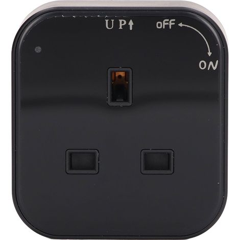 Adaptateur de prise de courant PC amovible 250V 13A, prise carrée UK avec voyant lumineux pour alimentation électrique (1/5)