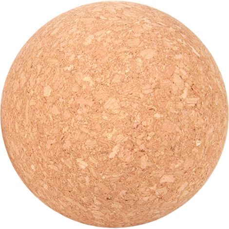 10 cm - Boule de yoga en liège - Boule de massage naturelle - Rouleau en liège naturel - Pour les fascias - Pour les amateurs