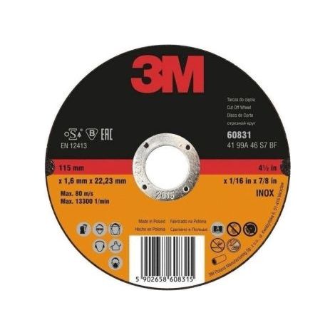 Disco abrasivo 3m b63983 115 mm diametro 6 mm spessore