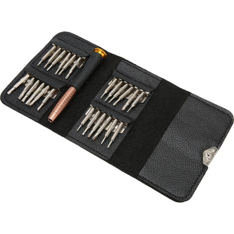 Kit de tournevis 24 en 1, mini tournevis, kit de démontage de téléphones portables, kit d'outils de réparation électronique pour téléphones, PC et tablettes (1/5)