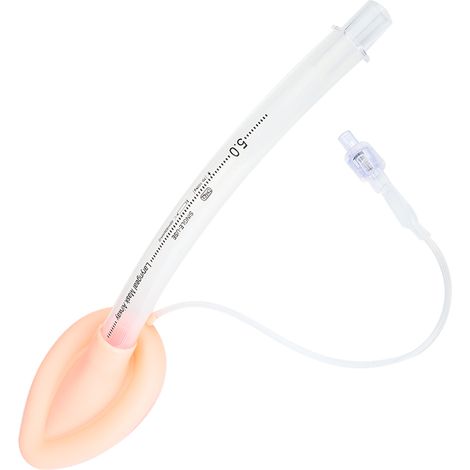 Masque laryngé jetable adulte enfant 5.0, outil d'anesthésie pour voies respiratoires, compatible laryngoscope, dispositif médical usage unique, taille standard. (1/5)